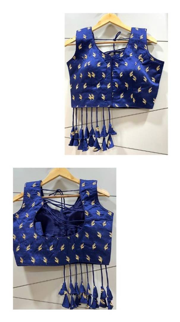 Phantom Silk Embroidered Stitched Blouse